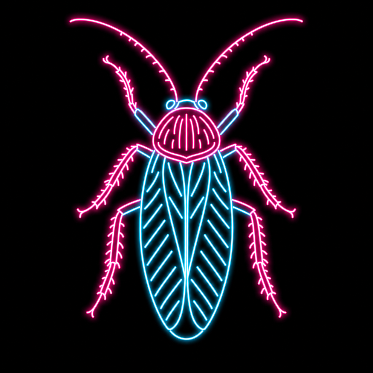 Neon Roach – Cockroach Janta Party Oversized T-Shirt
