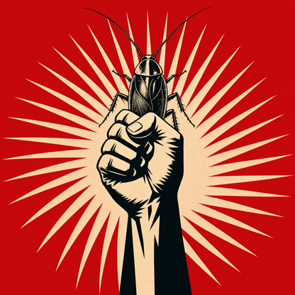 The Fist – Cockroach Janta Party Oversized T-Shirt