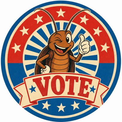Vote Roach – Cockroach Janta Party Oversized T-Shirt