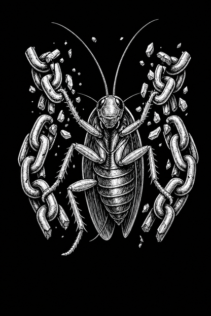 Break the Chains – Cockroach Janta Party Oversized T-Shirt