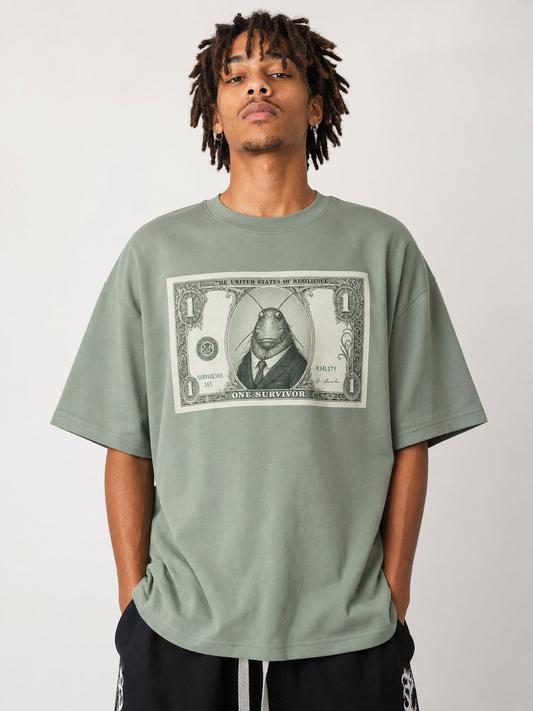 Roach Rupee – Cockroach Janta Party Oversized T-Shirt