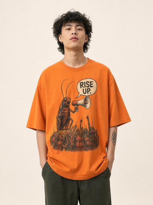 The Megaphone – Cockroach Janta Party Oversized T-Shirt
