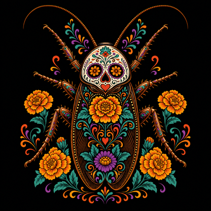 Día de la Cucaracha – Cockroach Janta Party Oversized T-Shirt