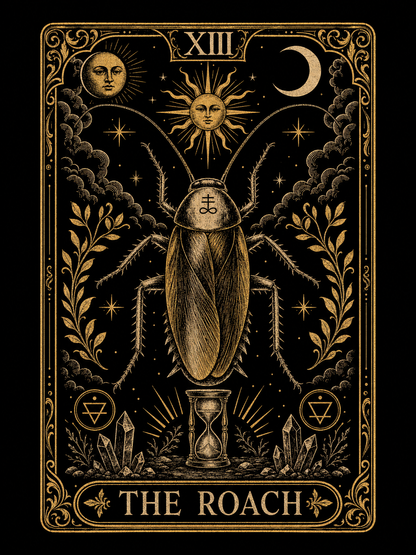 The Roach (Tarot) – Cockroach Janta Party Oversized T-Shirt