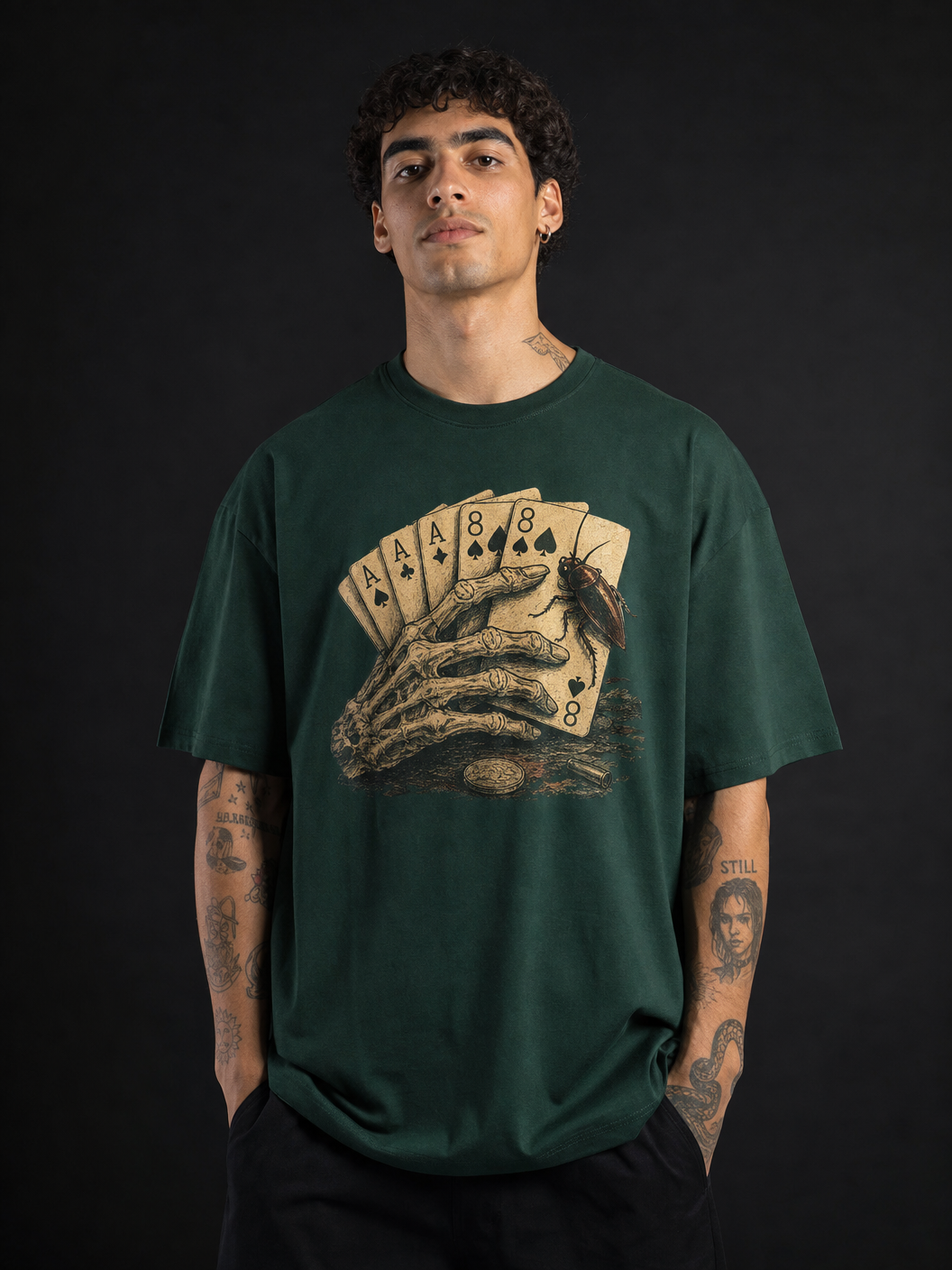Dead Roach's Hand – Cockroach Janta Party Oversized T-Shirt