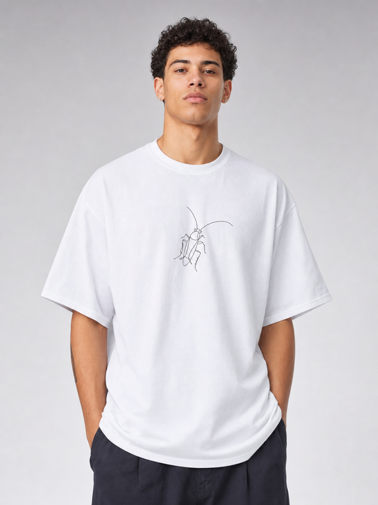 One Line Roach – Cockroach Janta Party Oversized T-Shirt