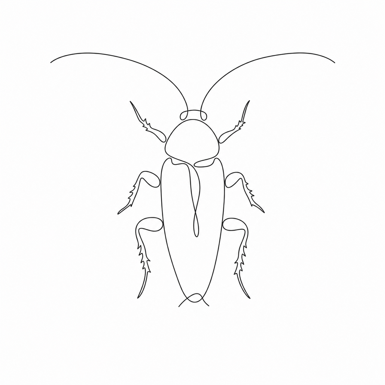 One Line Roach – Cockroach Janta Party Oversized T-Shirt