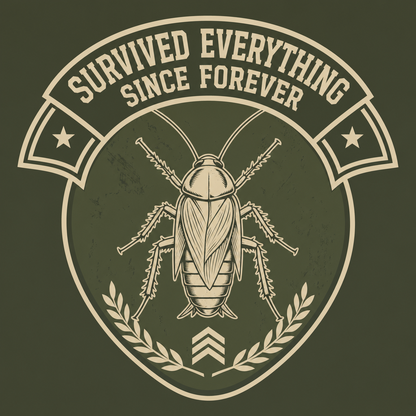 Survivor's Badge – Cockroach Janta Party Oversized T-Shirt