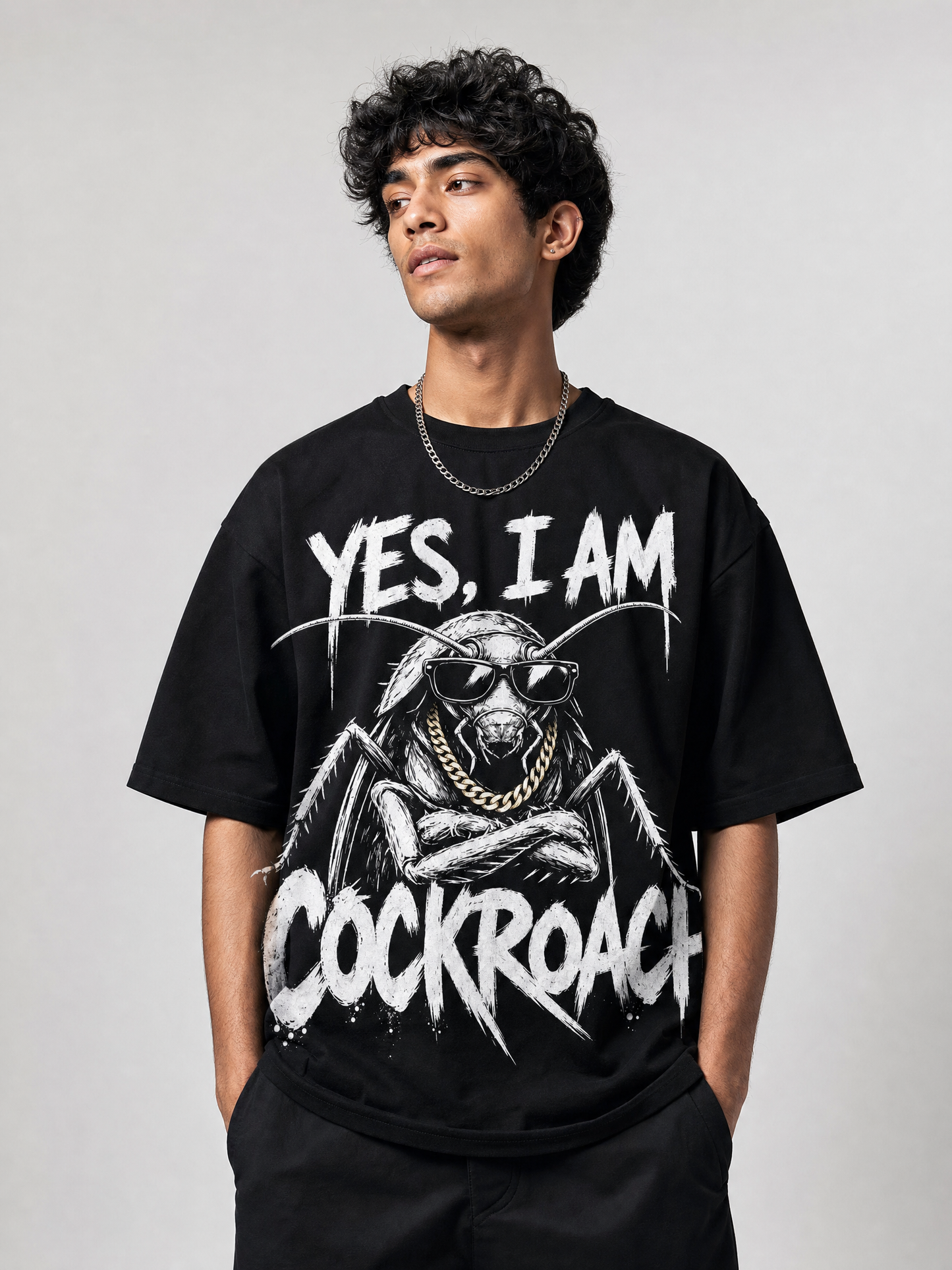Proudly Cockroach – Cockroach Janta Party Oversized T-Shirt